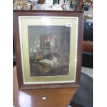 An unusual framed and glazed Pears print