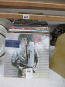 A collection of LP records including Barry Manilow