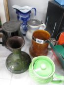 6 china / pottery jugs,