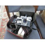 A Praktica PL NOVAL camera,