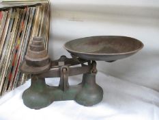 A set of scales and weights