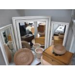 A triptych dressing table mirror