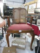 A bergere bedroom chair