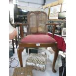 A bergere bedroom chair