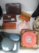 A quantity of vintage purses, dressing table items etc.