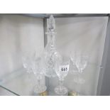 A good decanter and set of 6 glasses