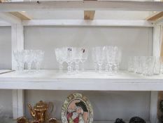 4 sets of 6 Edinburgh crystal wine glasses and whiskey tumblers