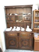 A country style oak dresser