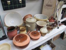 A large quantity of stoneware/kitchenware,