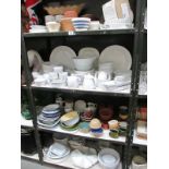 4 shelves of kitchenalia