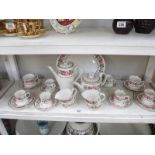 A Royal Worcester 'Royal garden' porcelain tea/coffee set
