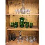 A collection of vintage/retro glasses etc.