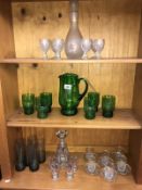 A collection of vintage/retro glasses etc.