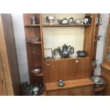 A large quantity of silver plate and glass items.
