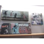 3 Banksy canvas prints