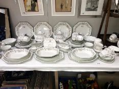 A Johnson Brother dinner service.
