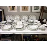 A Johnson Brother dinner service.