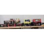 10 boxed Burago cars and 2 Shell sports car collection cars.