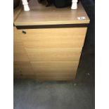 A 3 drawer office chest