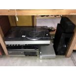 AA Garrard record player etc. including Panasonic VHS recorder etc.