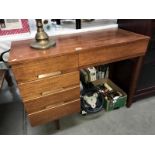 A single pedestal desk