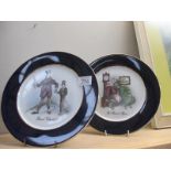 A 'The Pickwick papers' and David Copperfield collectors cabinet plates