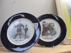 A 'The Pickwick papers' and David Copperfield collectors cabinet plates