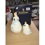 2 Royal Doulton figurines (1 boxed)