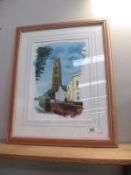 Framed and glazed Boston Stump picture