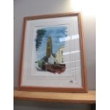 Framed and glazed Boston Stump picture