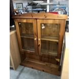 A pine 2 door kitchen dresser top