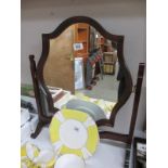 A Peerart high quality darkwood stained dressing table mirror