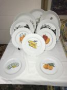 A quantity of Royal Worcester fruit and vegetable pattern chine, Portmerion and Johnson Bros.