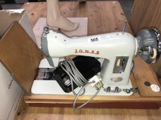 A good cased Jones sewing machine (in working order)