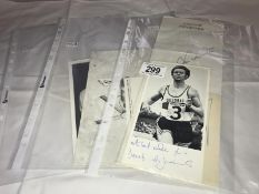 A signed photo of David Jenkins, a signed souvenir programme of Francis Chichester,