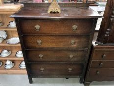 A 1930's gentlemans chest of drawers