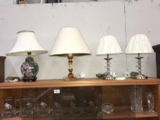 4 table lamps