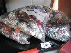 3 bags of costume jewellery