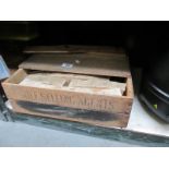 A vintage wooden crate of soap (original crate,