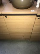 A 3 drawer office chest