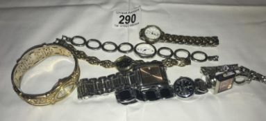 A mixed lot of wrist watches.