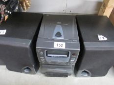 A mini hi-fi with speakers