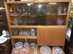 A large lot of glass including vases & bowls etc.