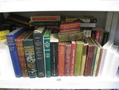 A quantity of various book including paperback and hardback and a pair of bookends