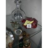 A Royal Doulton Crystal decanter with stopper,
