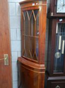 A teak corner unit