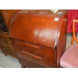 An oak bureau desk