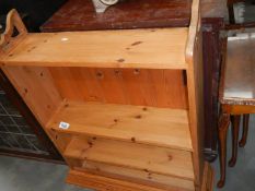 A pine shelf unit