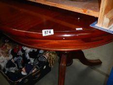 A good mahogany tripod table with leaf