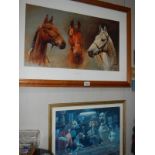 Susan L Crawford (20th century) horse print, We Three Kings, featuring Red Rum, Arkle,